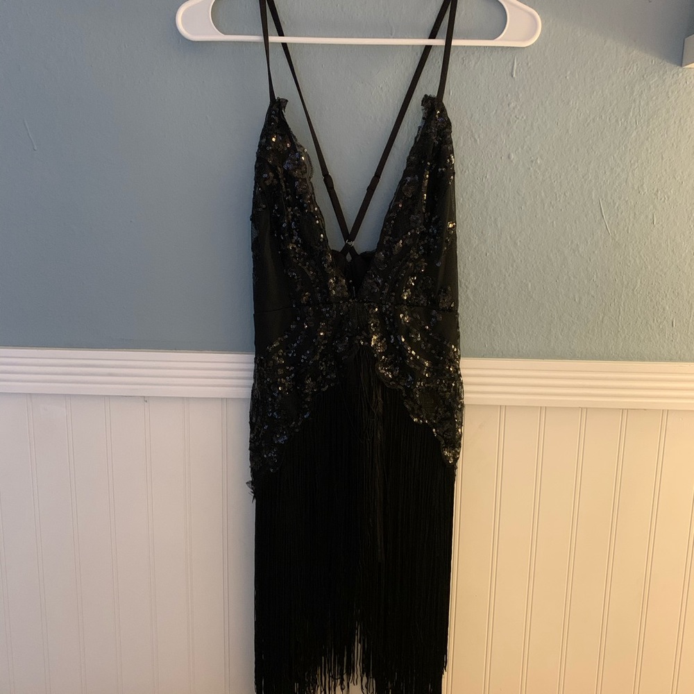 Fashion Nova Speakeasy Fringe Dress